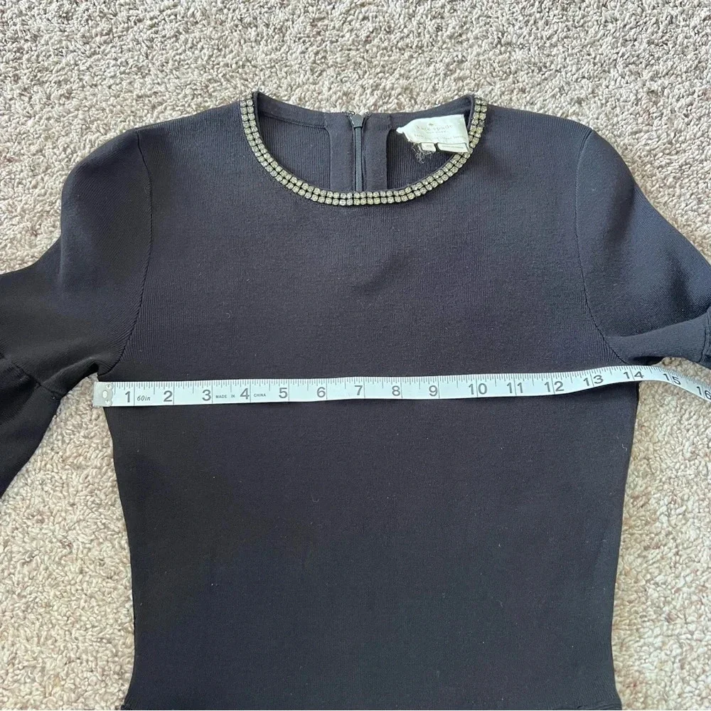 Kate Spade Fit & Flare Jewel Embellished Sweater Dress‎